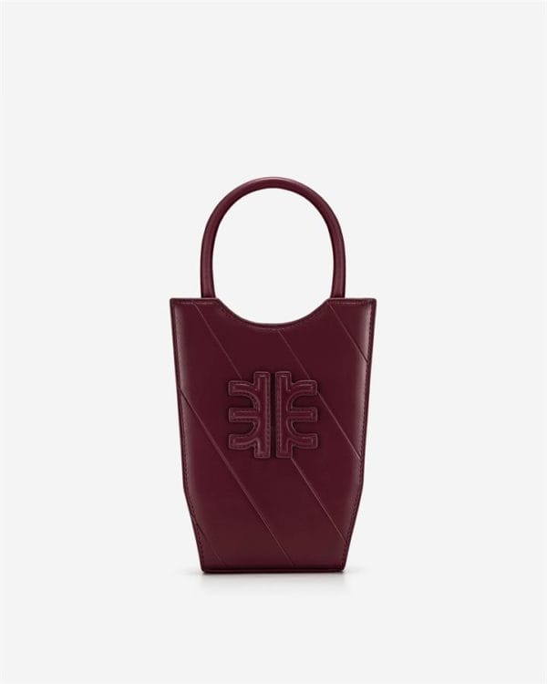 Veggie Meals - FEI Twill Mini Tote Bag - Dark Red