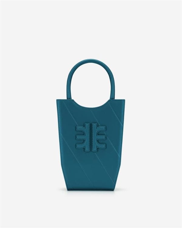 Veggie Meals - FEI Twill Mini Tote Bag - Peacock Blue