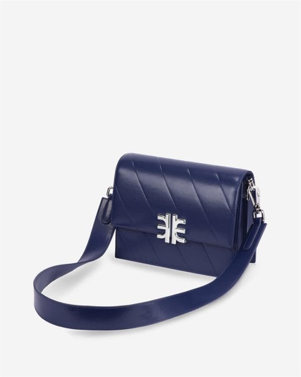 Veggie Meals - Mira Mini Flap Bag - Dark Blue