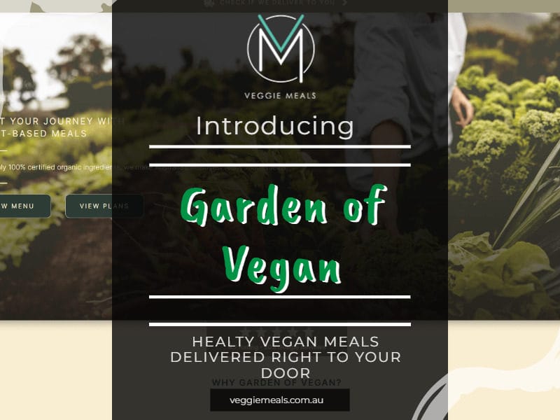 Veggie Meals Healthy Organic Plant Based Meals Delivered Garden of Vegan header